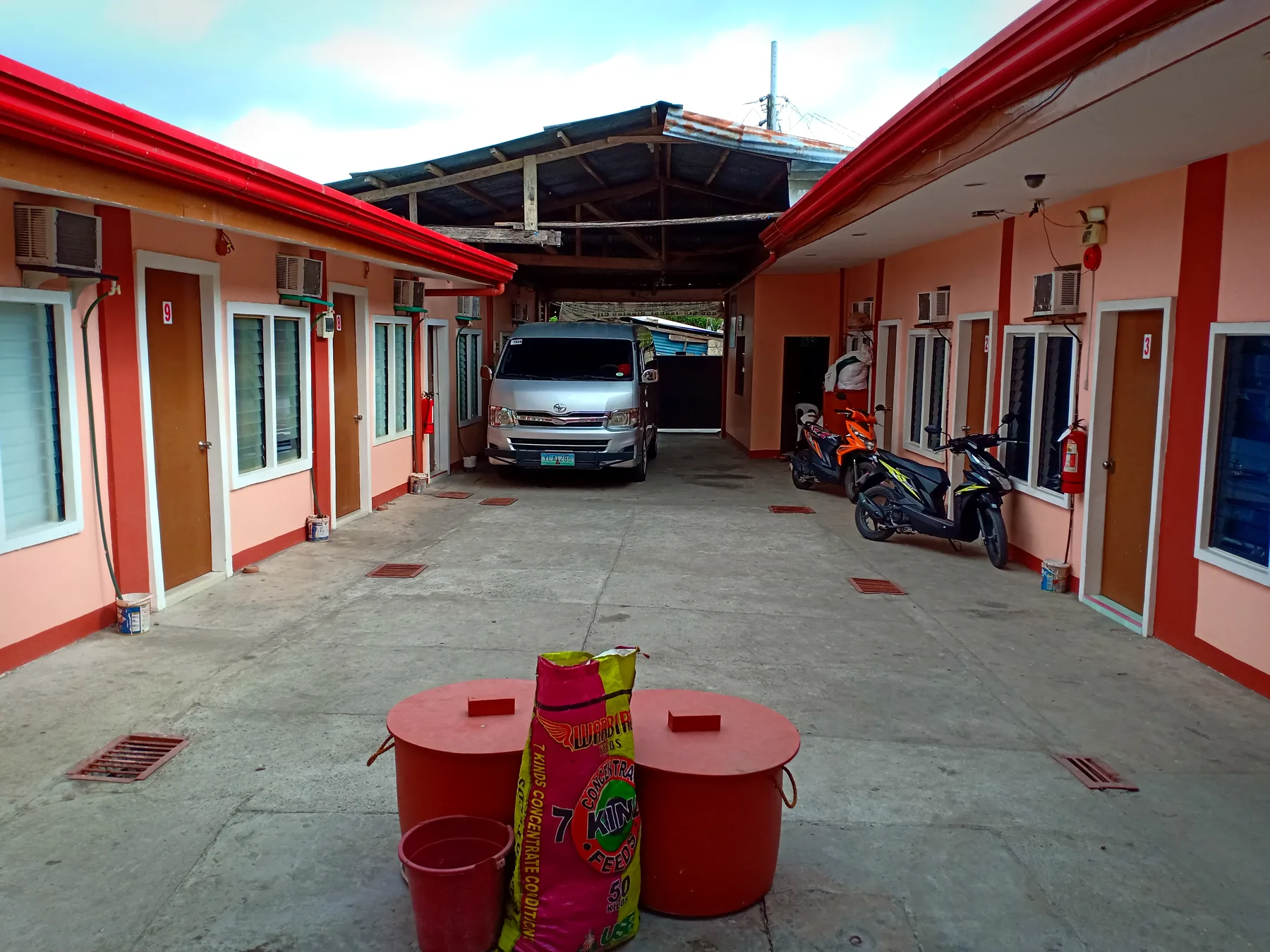 Actual Sphere Lodge parking area